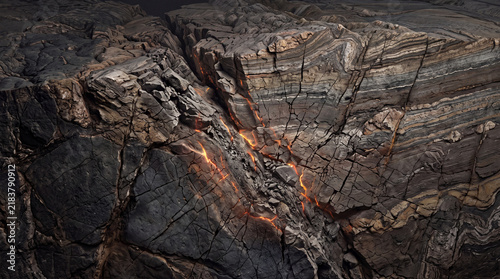 Earthquake Along a Tectonic Fault Boundary