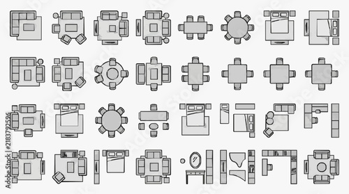Comprehensive Collection of Minimalist Furniture Layouts for Home and Office Spaces