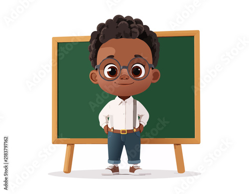 Young Student with Glasses