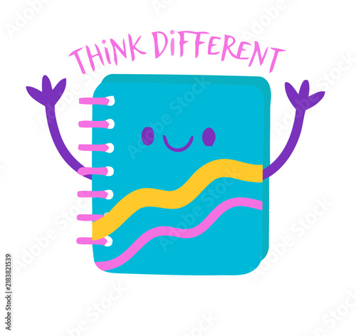 Creative School Kids Cartoon Pencil Illustration Artwork