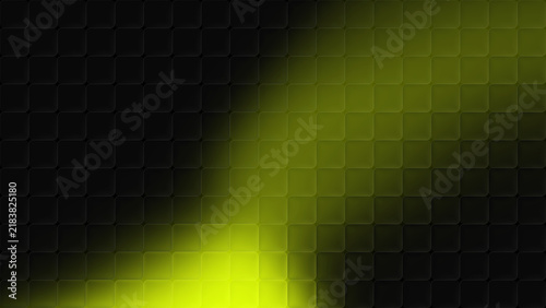 Obraz na płótnie Abstract cubic glass pattern gradient background with dark and yellow mesh light