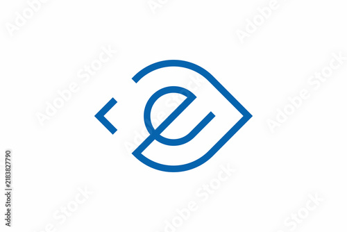 Letter E Eye Picture or Photography Logo