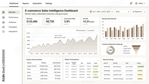 E-commerce Sales Intelligence Dashboard UI