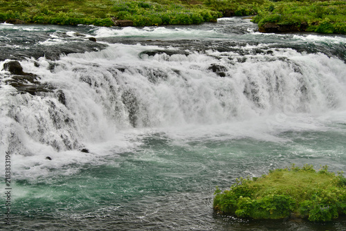 Quadro su tela Faxafoss Faxi Waterfall Tungufljót river Golden Circle Iceland
