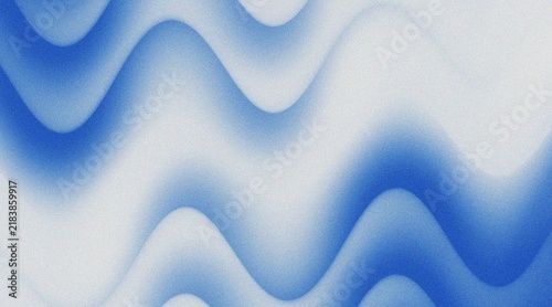 Abstract Blue Wavy Gradient Background with Grain Texture