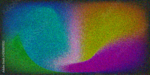 Fine film grain texture creates dreamy analog feeling and adds nostalgic touch for trendy art. Abstract colorful blue background with dark texture and light smoke waves featuring digital. 