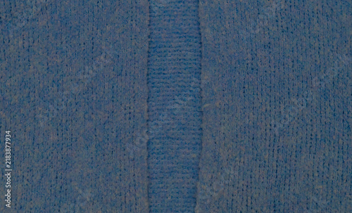 Cuadro en lienzo Fluffy blue soft chunky knit alpaca cardigan for background and texture use