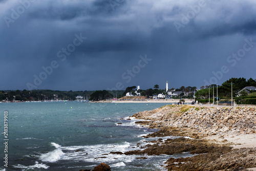 Obraz na plátně A squall on Bénodet , Brittany, France.