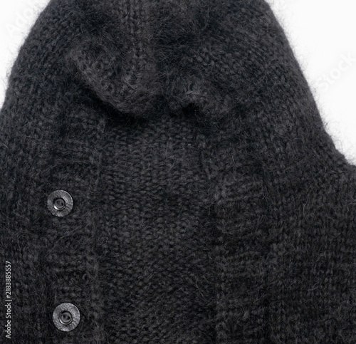 Flauschige Langhaar Grobstrick Mohair Strickjacke zur Hintergrund und Textur Nutzung