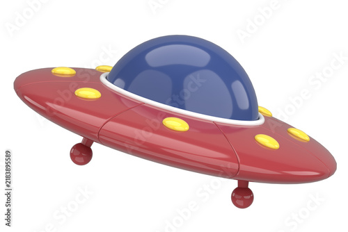 Obraz na płótnie UFO. Unidentified Flying Object. 3D illustration.