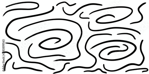 Foto Fun line doodle seamless pattern