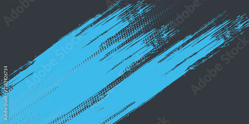 Minimal Abstract Blue Frame Grunge Sport Design In Dark Background. Vector eps 10