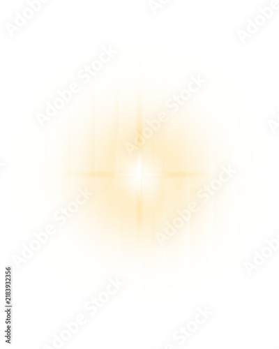 Gold glow light glowing effect. Transparent radial gradient circle