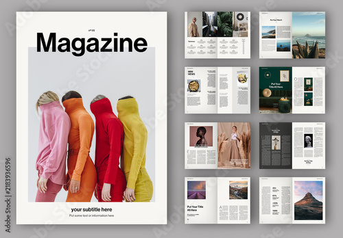 Modern Living Magazine Layout