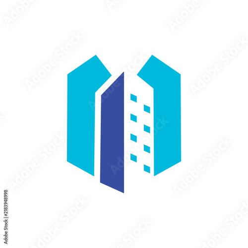 Abstract Building Real Estate Logo