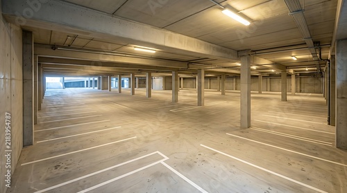 Obraz na płótnie underground parking garage