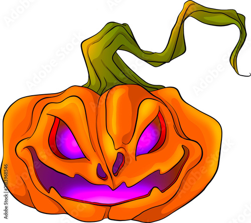 Jack O Lantern with a scary smile