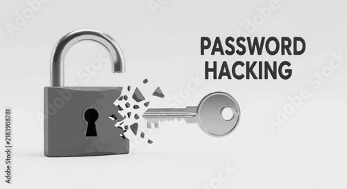 Password Hacking Attempt on a Digital Lock With a Broken Key