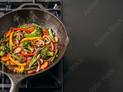 Vegetable Stir-fry in Pan