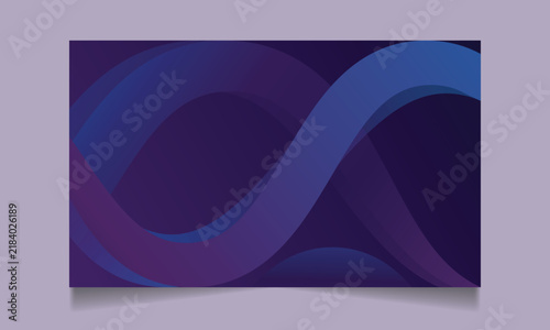 Modern Abstract Dark Blue and Purple Wavy Gradient Background