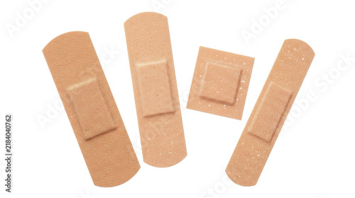 Photography Assortment of adhesive bandages for minor wound care and first aid