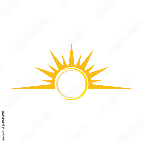 sun logo icon template