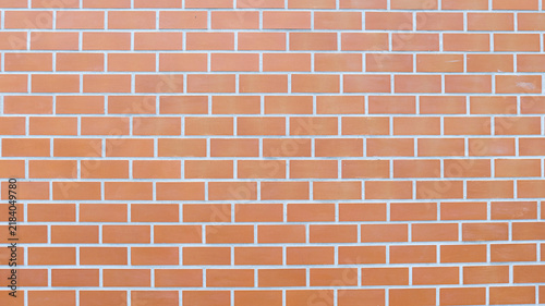 Quadro su tela Brick wall background texture featuring clinker bricks with a grunge pattern, id