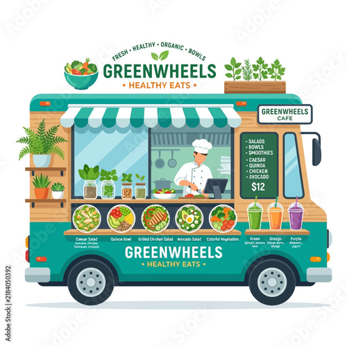 Healthy Food Truck: Fresh Salads, Bowls, Smoothies - Greenwheels Cafe