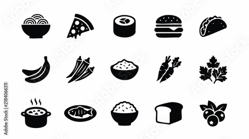 food icons set