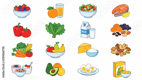 set of icons