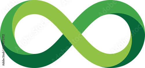 Simple Single Organic Grass Loop in Green