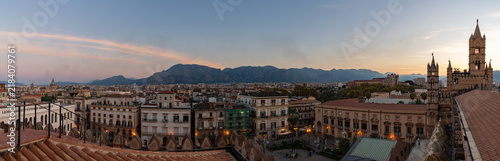 Palermo Panorama at Sunset