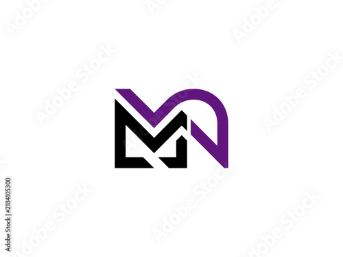 Modern Interlocking Letter M Monogram Logo Design