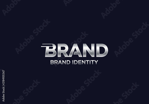 Modern Metallic Brand Identity Logo Design Concept