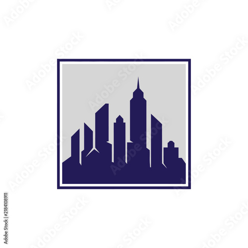 Modern Cityscape Silhouette Graphic Design