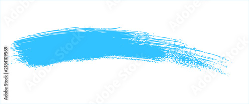Blue paint brush stroke, dry ink smear texture