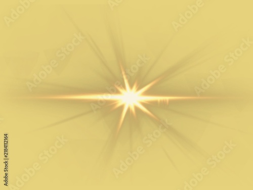 Фотография A bright, star-shaped burst of light emanates from the center against a pale yellow background