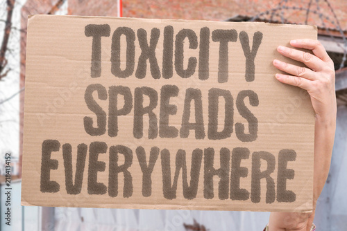 Obraz na plátne "Toxicity Spreads Everywhere" Workplace dysfunction permeates all organizational layers