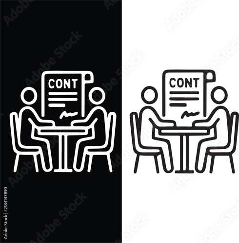 Procurement and Purchasing Icons Set, Supplier Sourcing and Supply Chain Management Symbols, Editable Line Vector