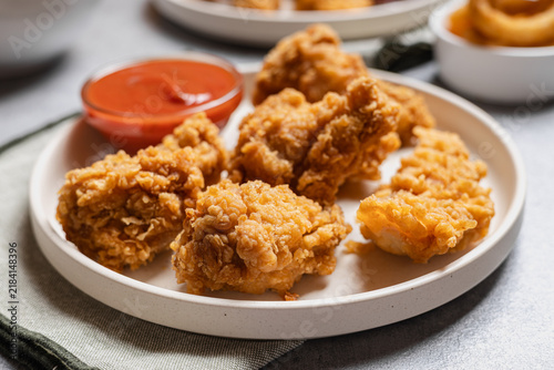 Freshly Fried Chicken Wings with Dip