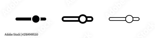 Bild auf Leinwand Interface slider toggle switch icon set