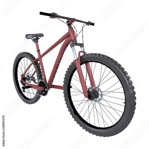 Mountain bike on a transparent background isolated on transparent background
