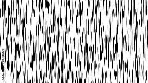Abstract black and white vertical glitch static background featuring flickering distorted lines for modern video transitions and edgy motion graphics.