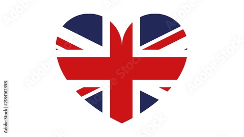The United Kingdom of Great Britain and Northern Ireland, commonly known as the United Kingdom (UK) or Britain national flag on background.