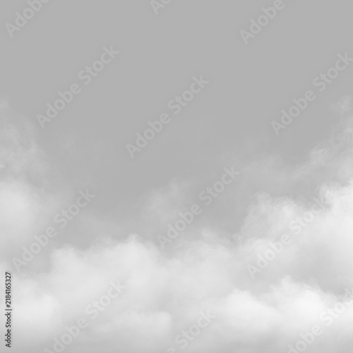 Foto A layer of dense white smoke spreads across the bottom edge of the image