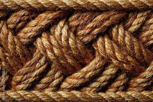 A high quality photo of a woven grass mat showing