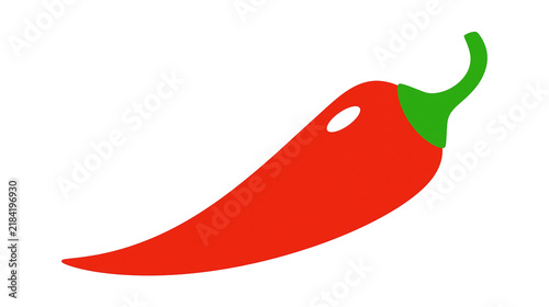 Cuadro en lienzo Isolated spicy red chili pepper and bold white lettering S (718) on a black bar