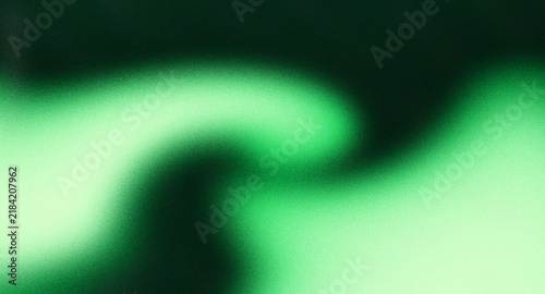 Abstract fractal green gradient background with glowing vertical light, soft blur, dark shadows, and luminous geometric lines, creating a modern atmospheric design for technology