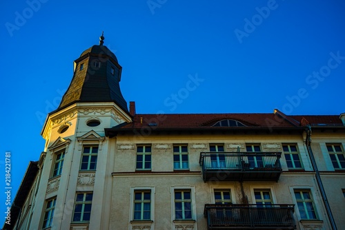 Historic Building With Tower Against Blue Sky