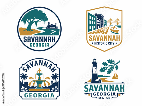 Savannah Georgia logo vector
